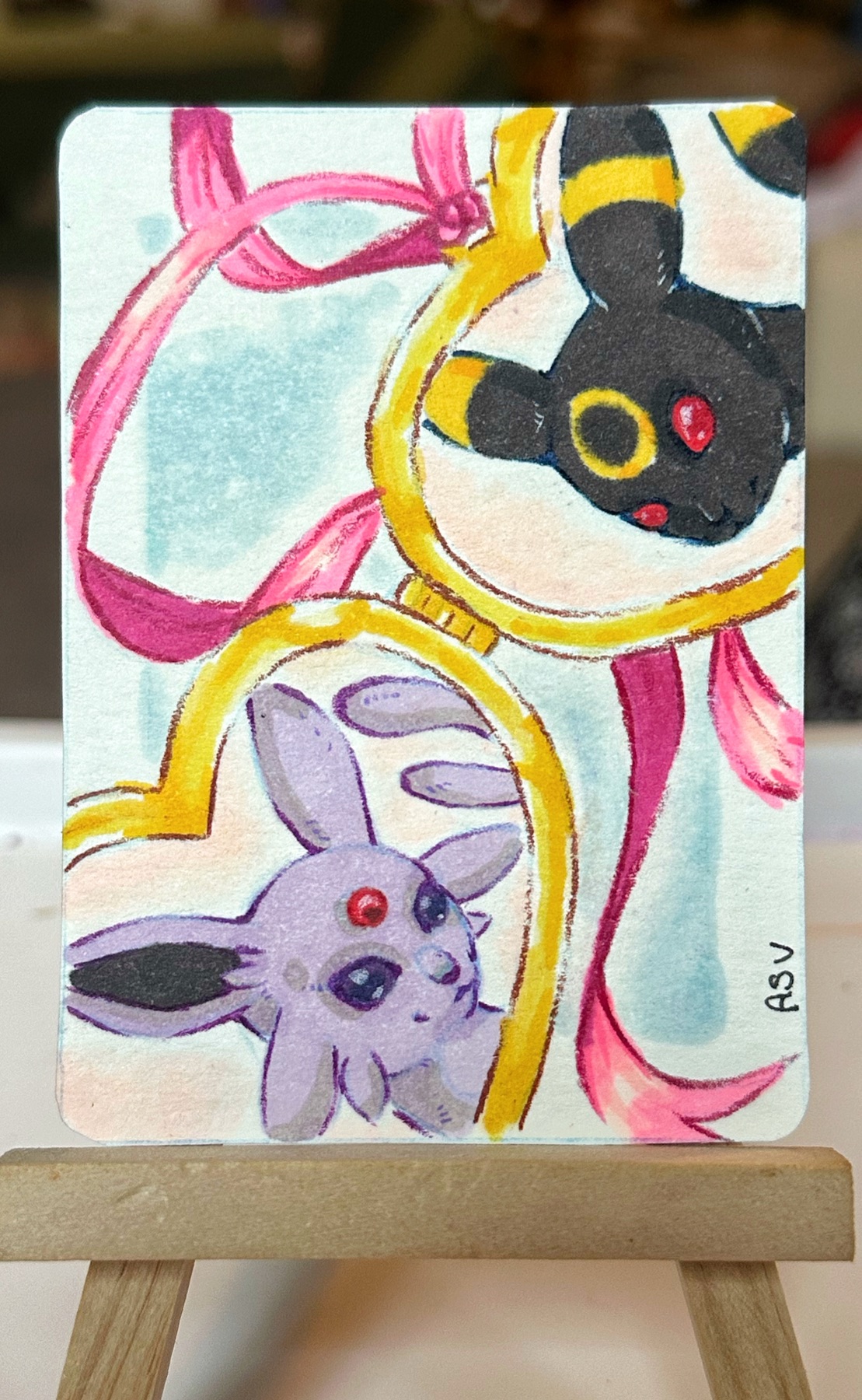 Can’t Choose aceo art card