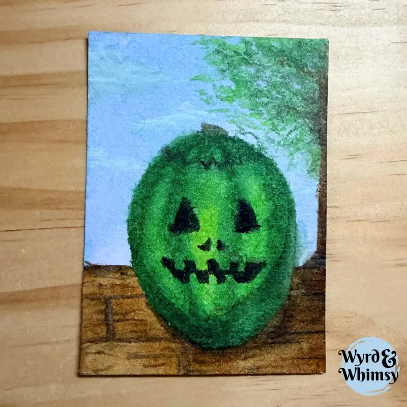 Melon-O-Lanturn - Summerween Series aceo art card