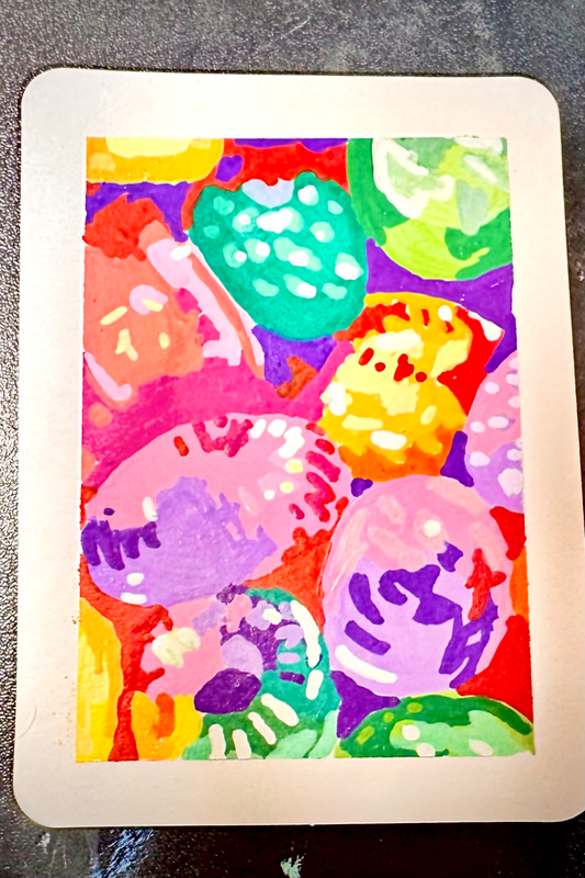 Candy dish aceo art card