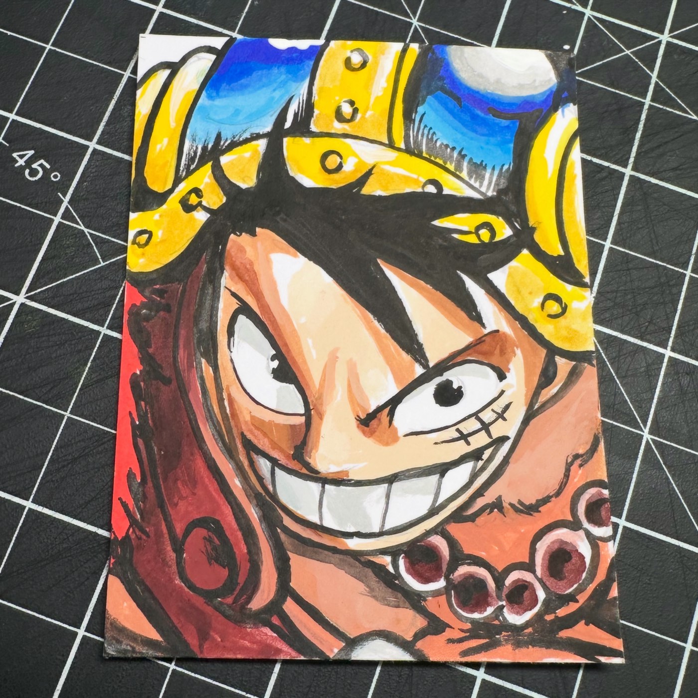 Luffy in Elbaph aceo art card