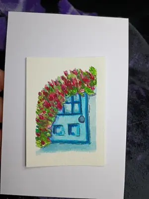 Hope for home aceo art card thumbnail 2