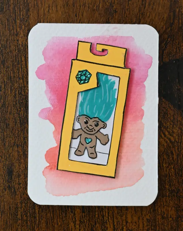 Treaure Troll aceo art card