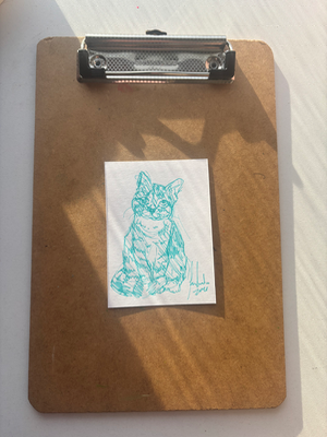 “Colorful Kitty’s” set of 3 Aceos aceo art card thumbnail 3