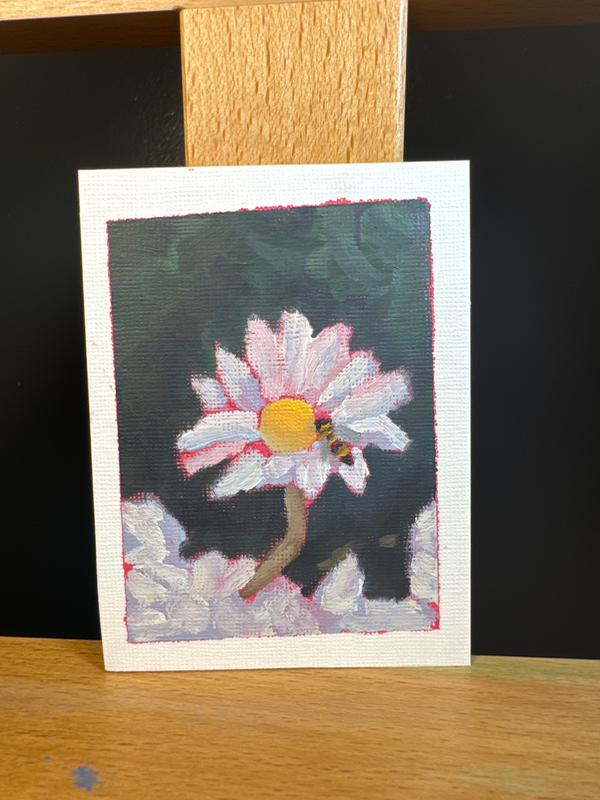 Daisy + Bee aceo art card