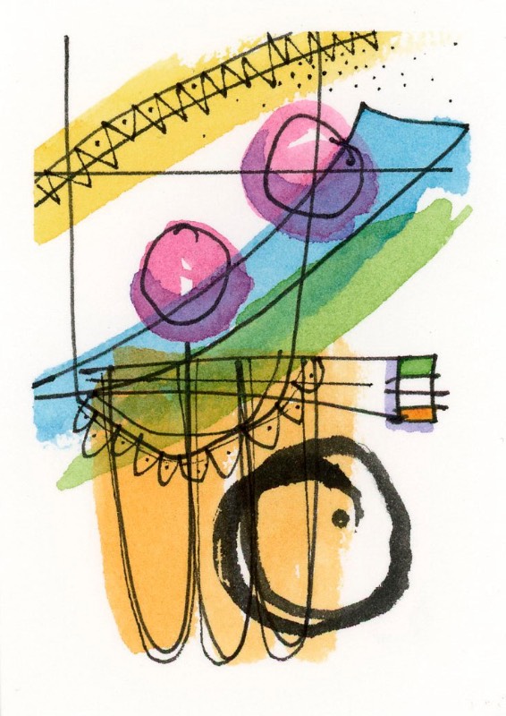 Party Favor aceo art card