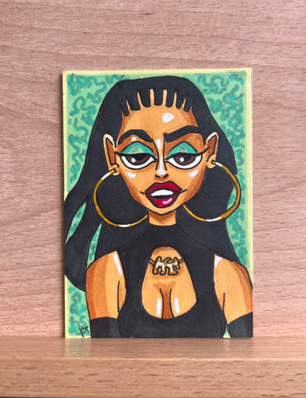 Maddy from Euphoria aceo art card