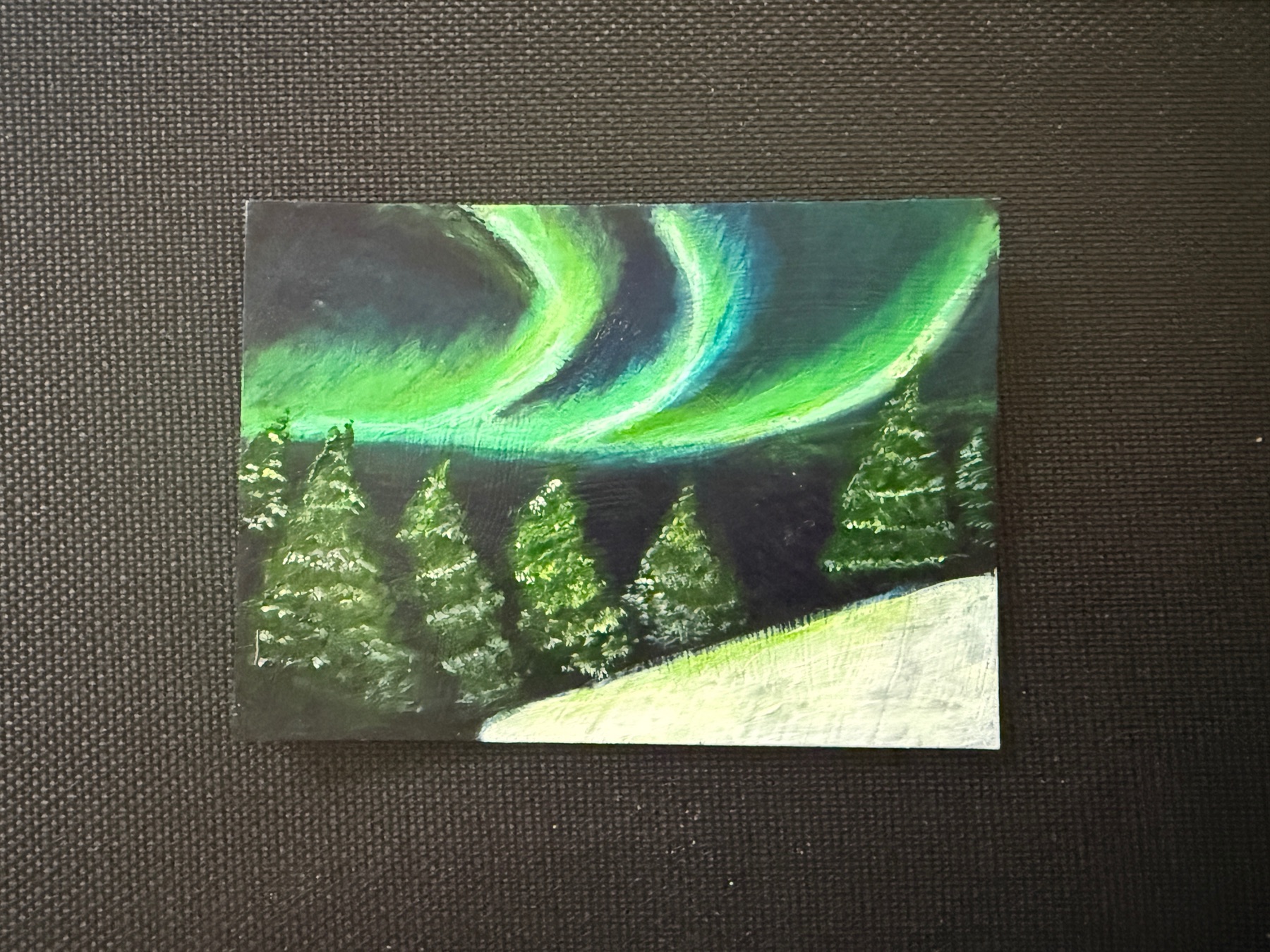 Where Sky Meets Snow aceo art card