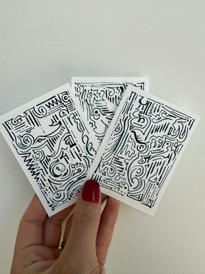 Cipher No.2 of 3 aceo art card thumbnail 2