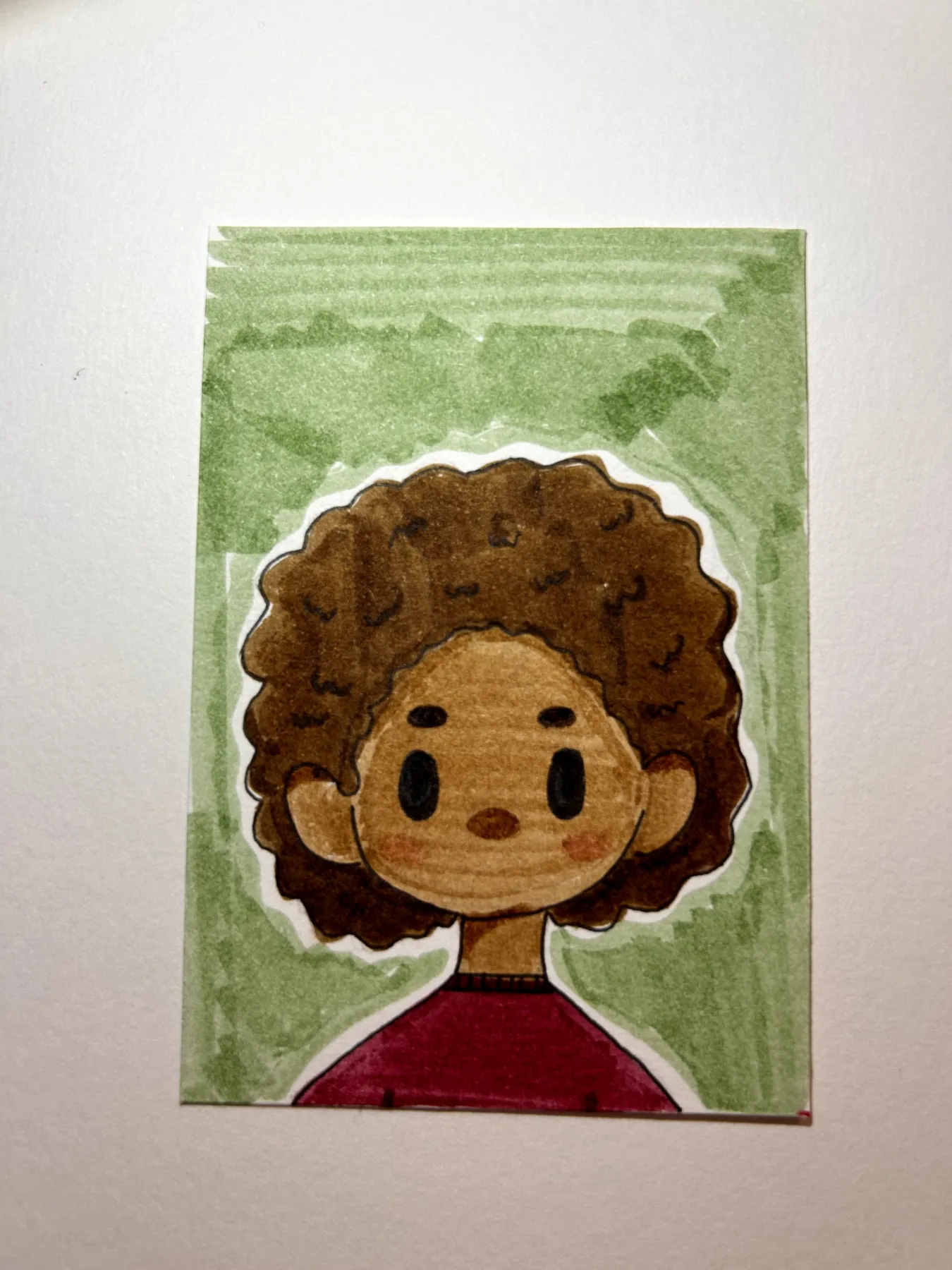 Portrait 4 aceo art card