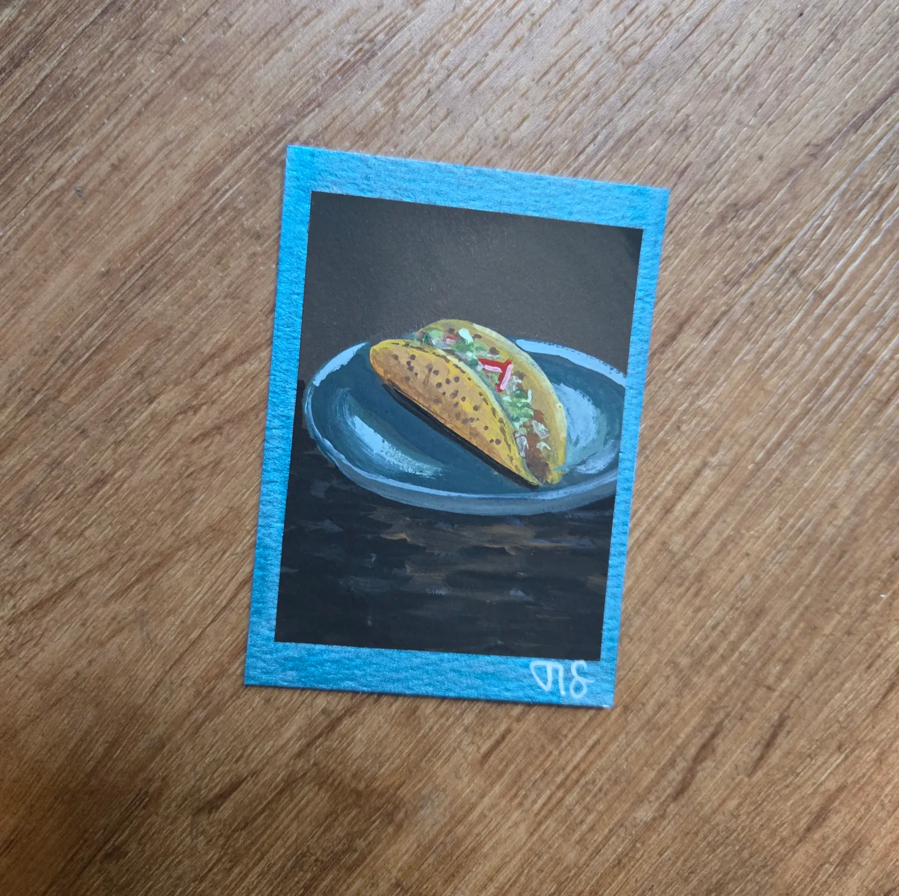 Taco aceo art card