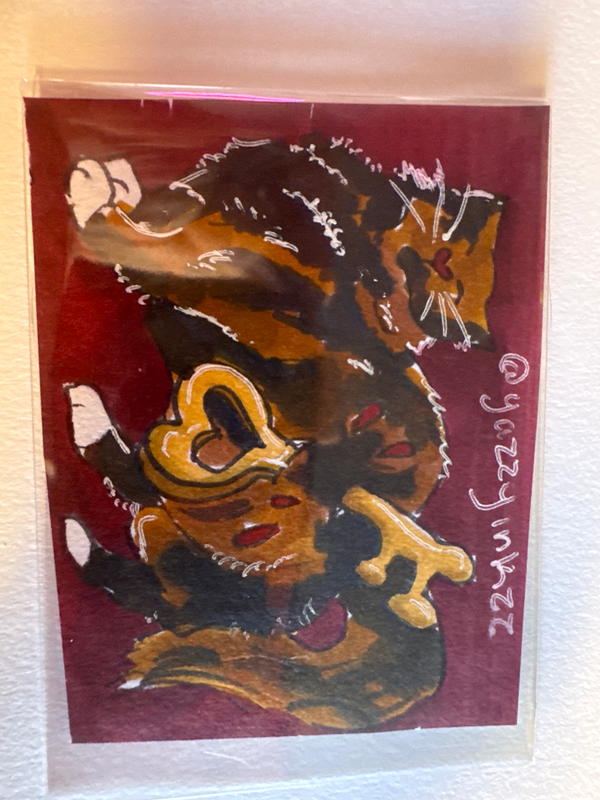 Calico Key aceo art card