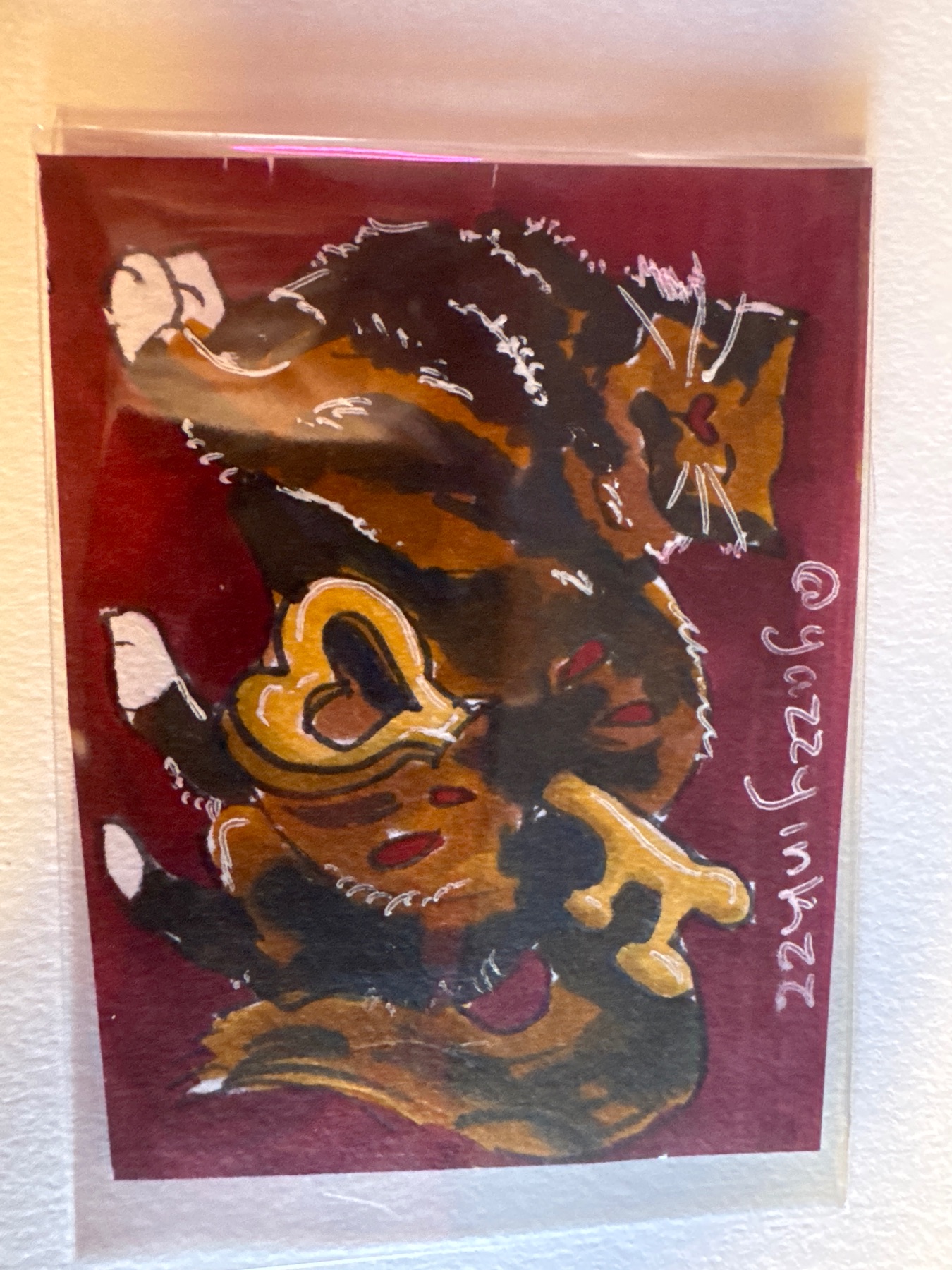 Calico Key aceo art card