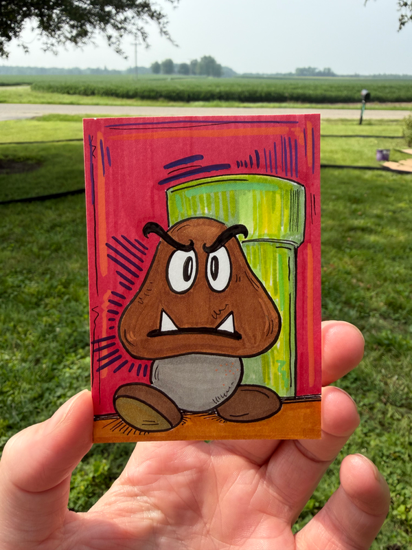 Goomba aceo art card
