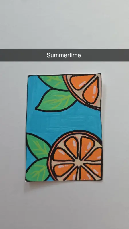 Summertime aceo art card