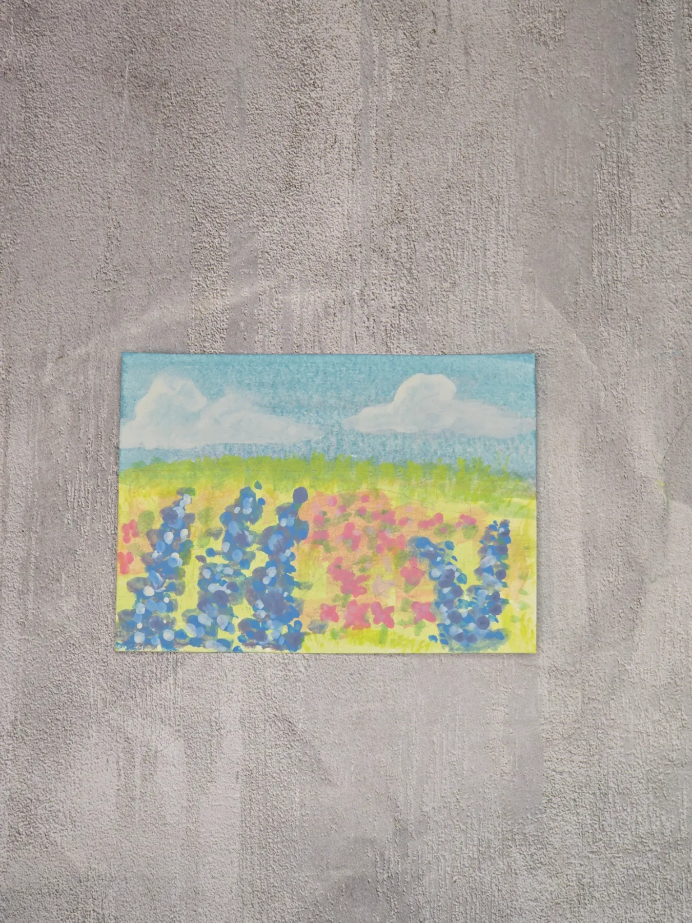 Bluebells aceo art card