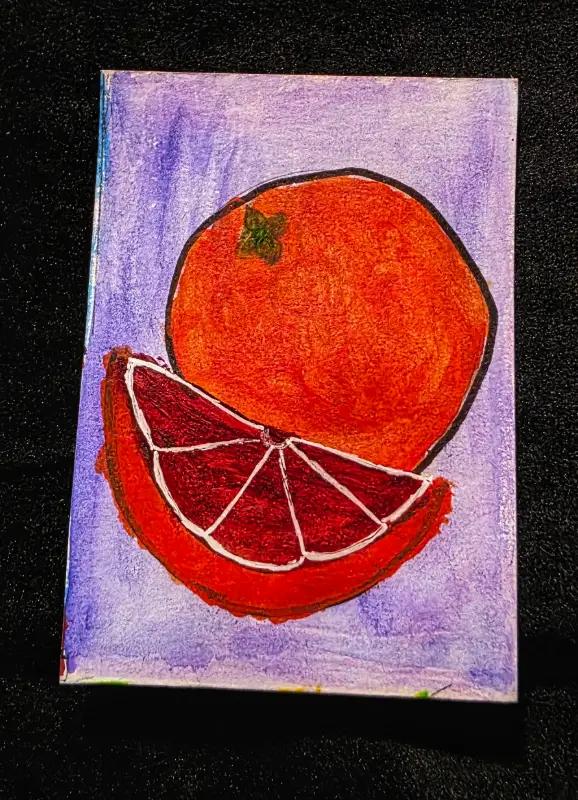 Crimson Citrus aceo art card