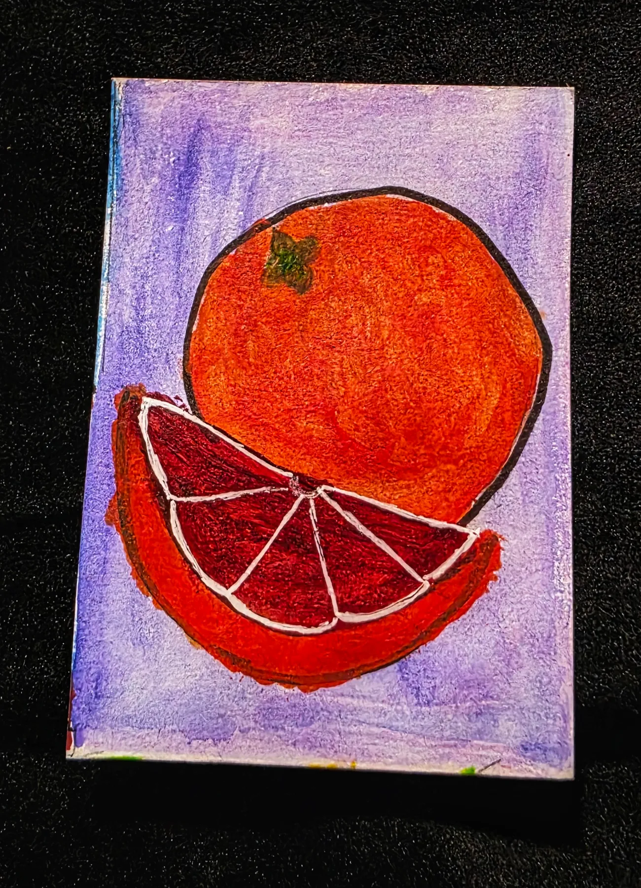 Crimson Citrus aceo art card