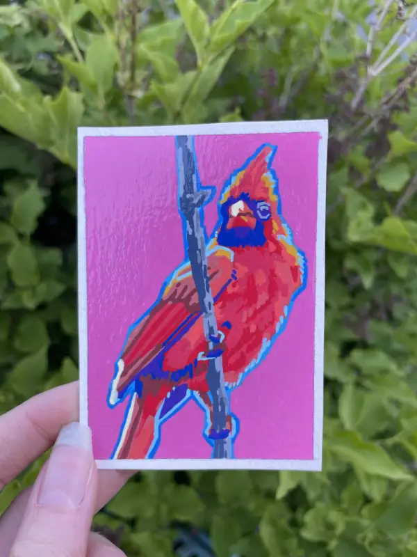 Cardinal aceo art card