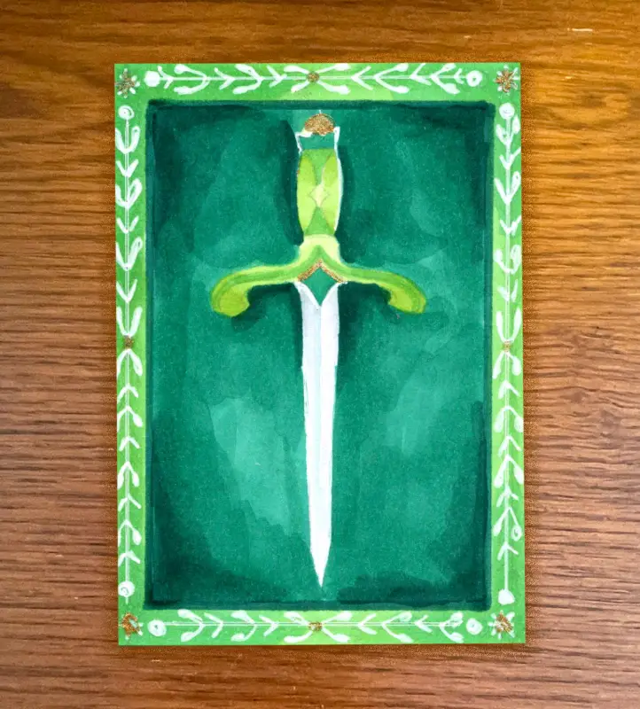 Dagger - Medieval Weapons Series aceo art card