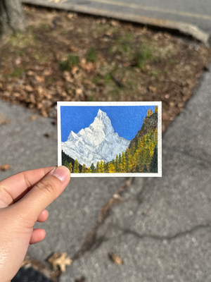 Mount Matterhorn aceo art card thumbnail 2