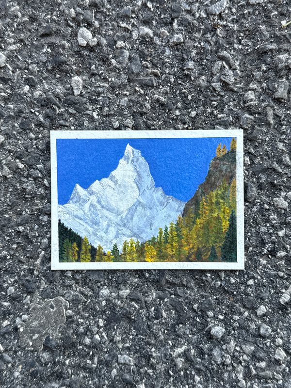 Mount Matterhorn aceo art card