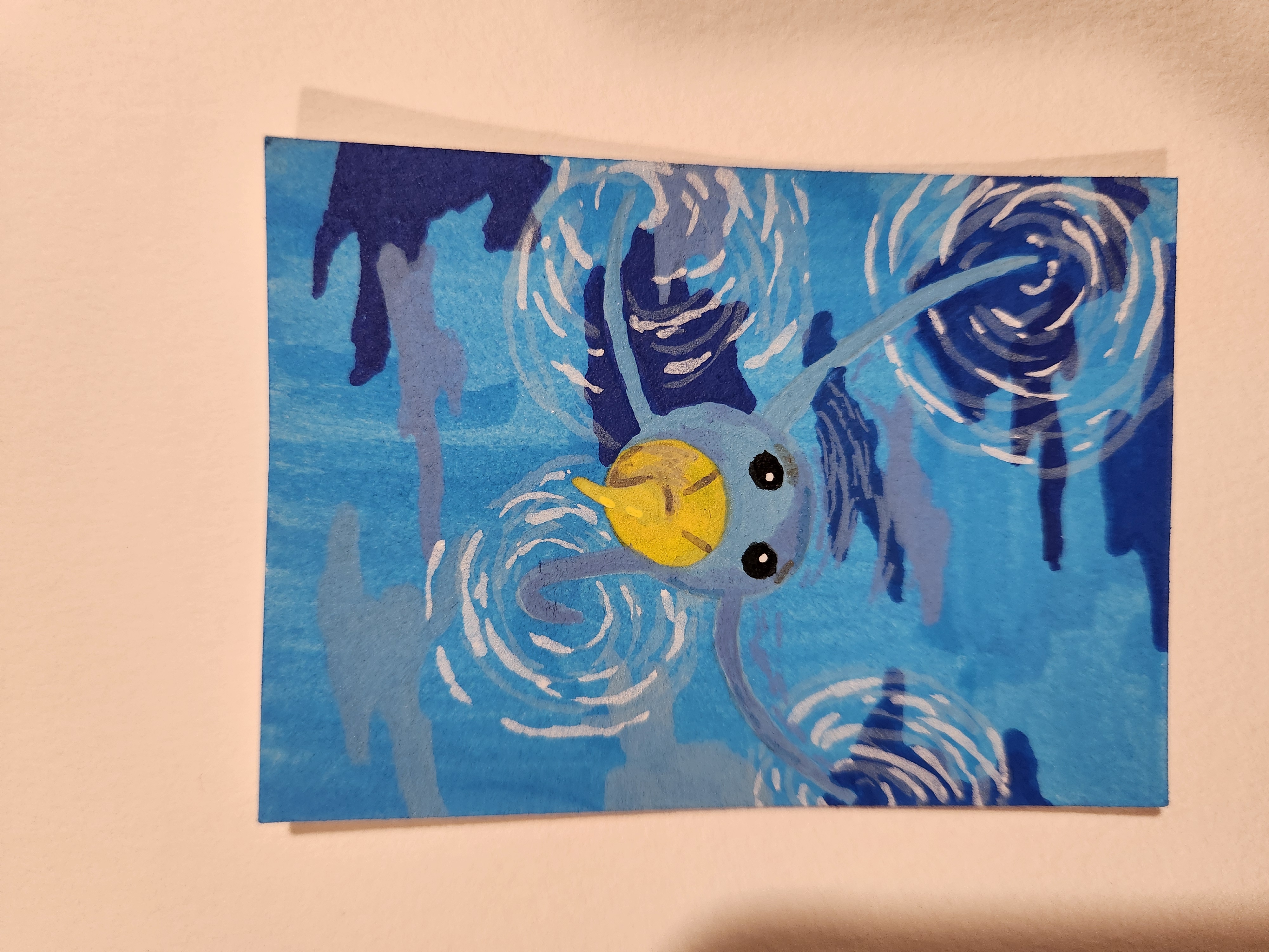Water Skit aceo art card