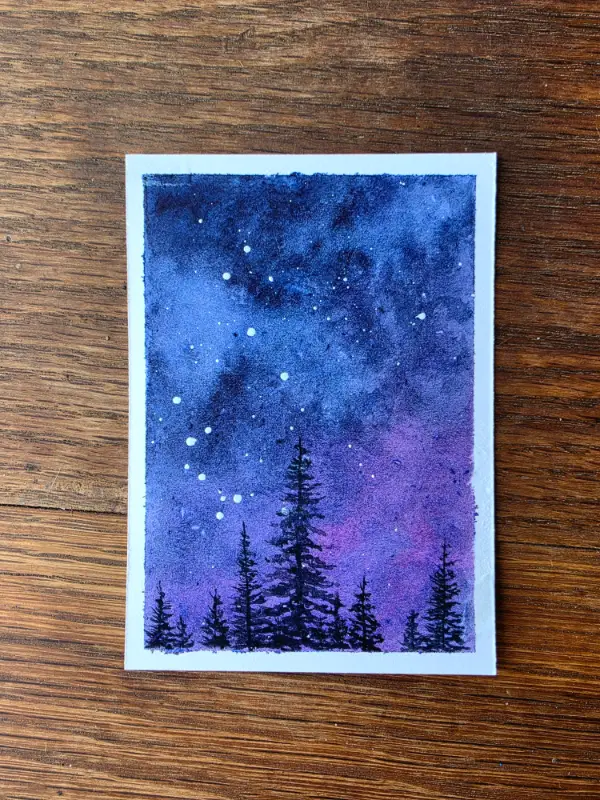Milky Way aceo art card
