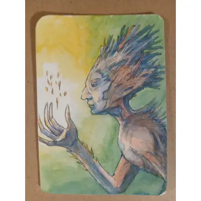 Brittle Warden Forest Sprite Card 3 of 9 aceo art card thumbnail 1