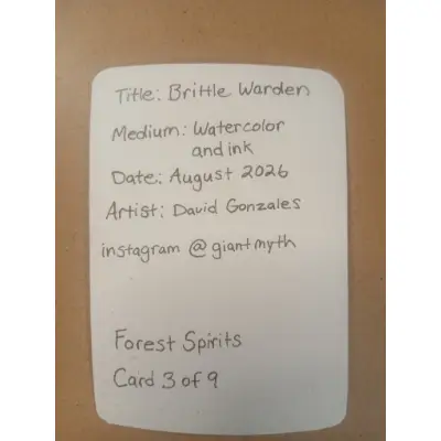 Brittle Warden Forest Sprite Card 3 of 9 aceo art card thumbnail 2
