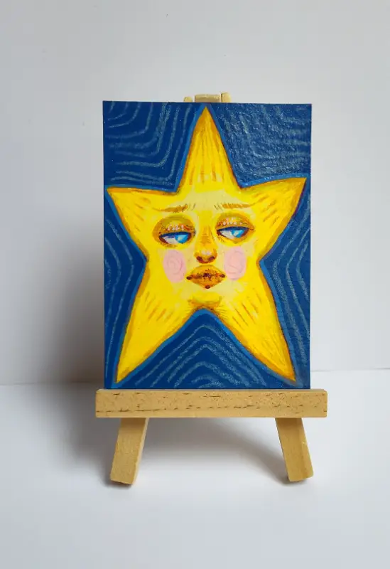 Stunning Star aceo art card