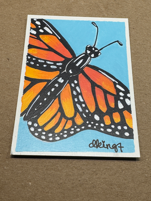 Monarch Moment aceo art card thumbnail 4