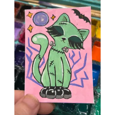 Frankie aceo art card thumbnail 1