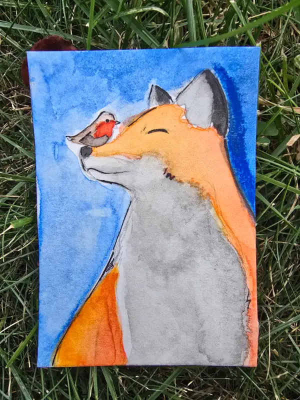 At Peace aceo art card