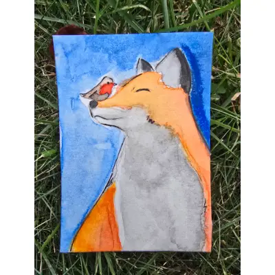 At Peace aceo art card thumbnail 1