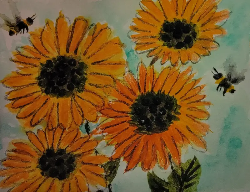 Sunny Days aceo art card