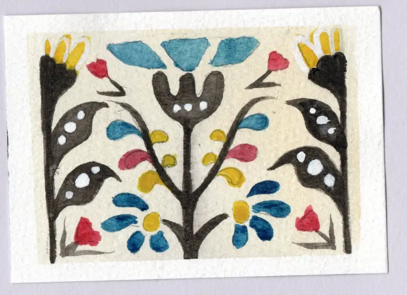Folkish #1 aceo art card