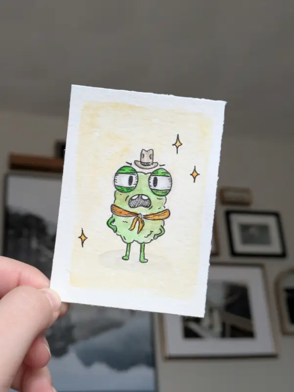 Cowboy Monster Series - Zingus aceo art card