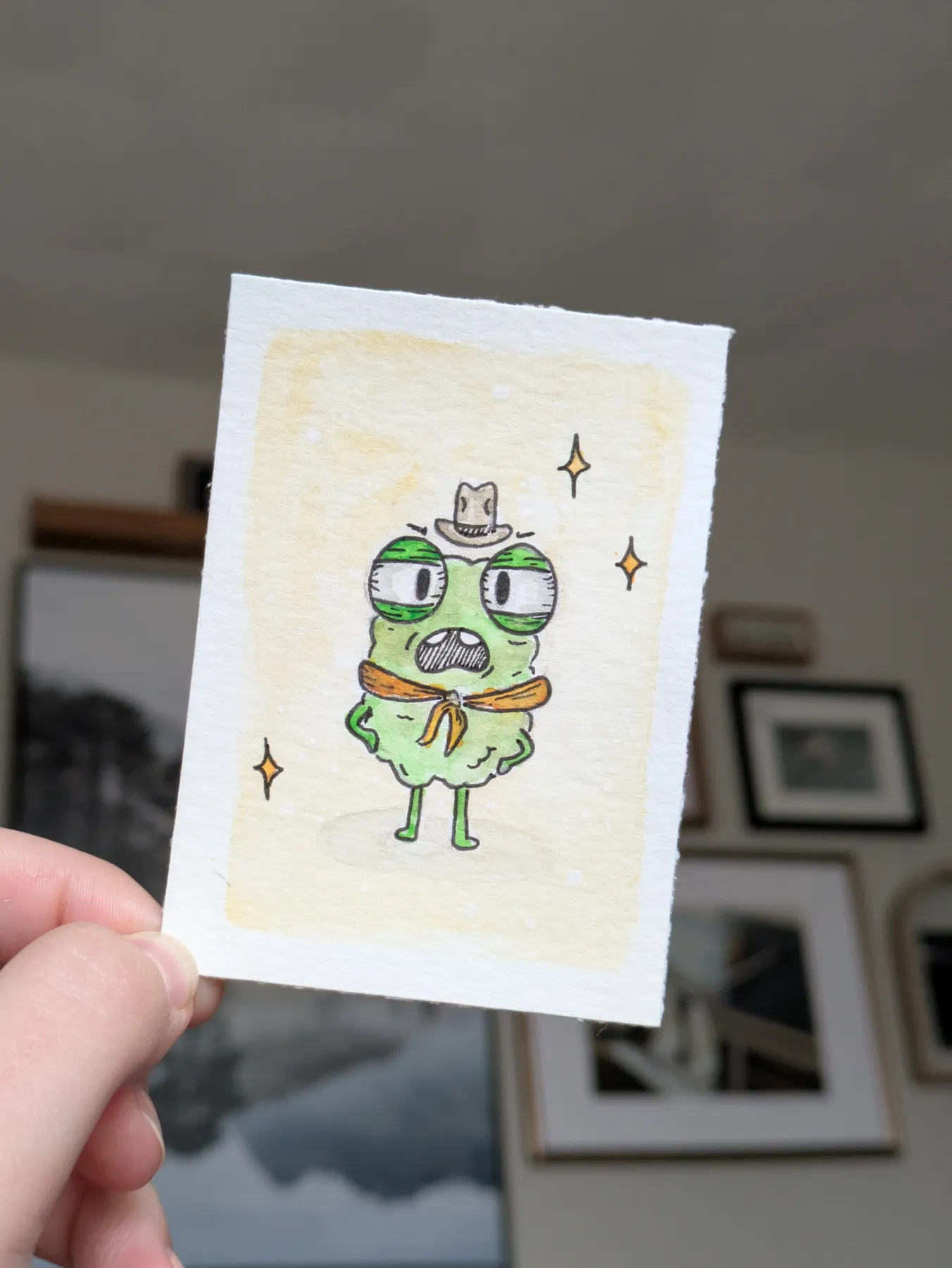 Cowboy Monster Series - Zingus aceo art card