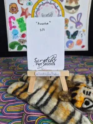 "Amoeba" Abstract aceo art card thumbnail 2
