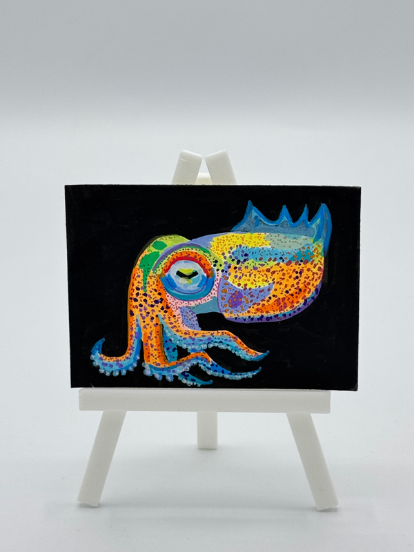 Cuttlefish aceo art card
