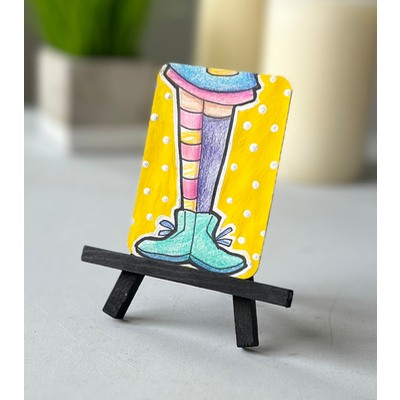 Pippi Longstocking 2 aceo art card thumbnail 1