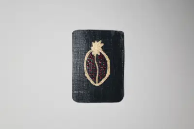 ACEO Art Card "Gold Pomegranate" Original Acrylic Canvas Painting 3 of 3 aceo art card thumbnail 2