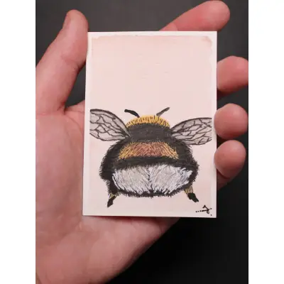 Maximum Floof aceo art card thumbnail 2