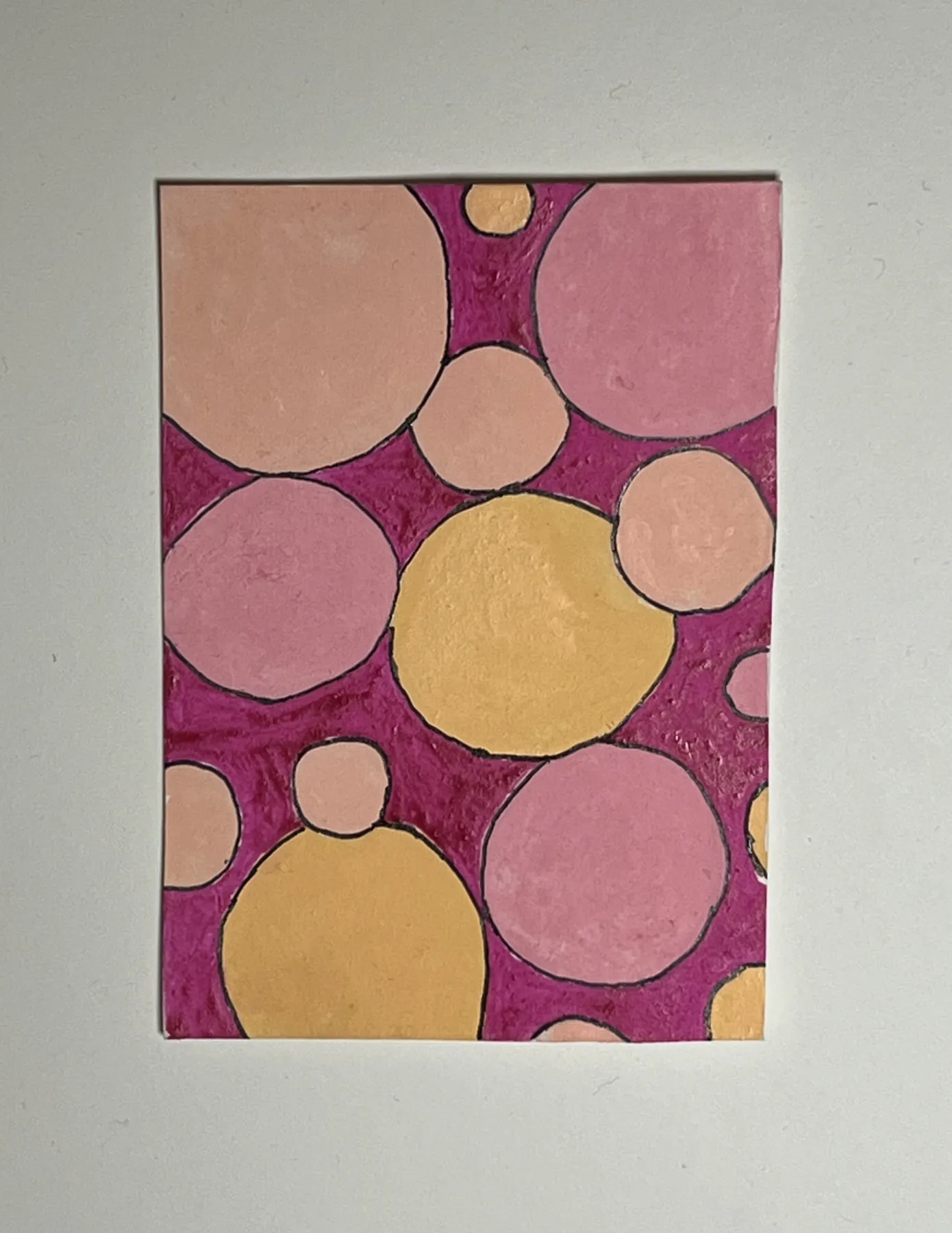 Original - Bubbles aceo art card