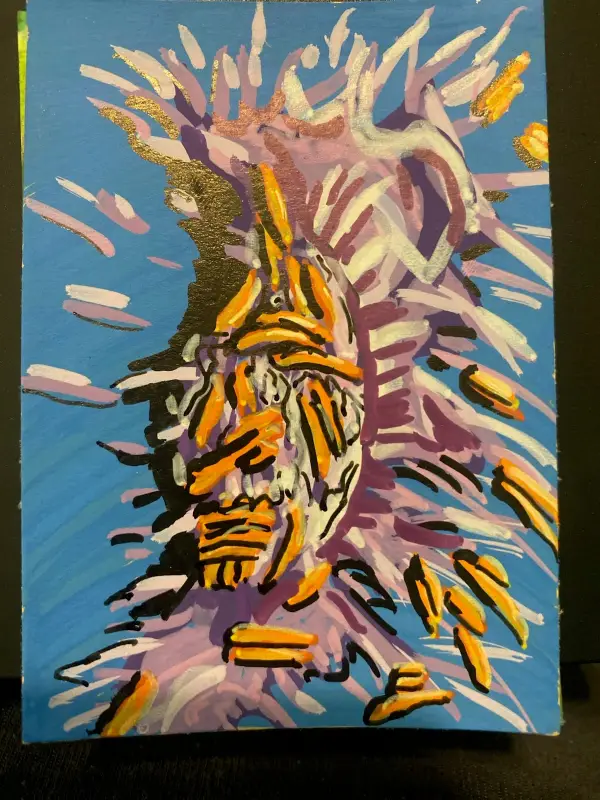 Fusobcterium nucleatum aceo art card