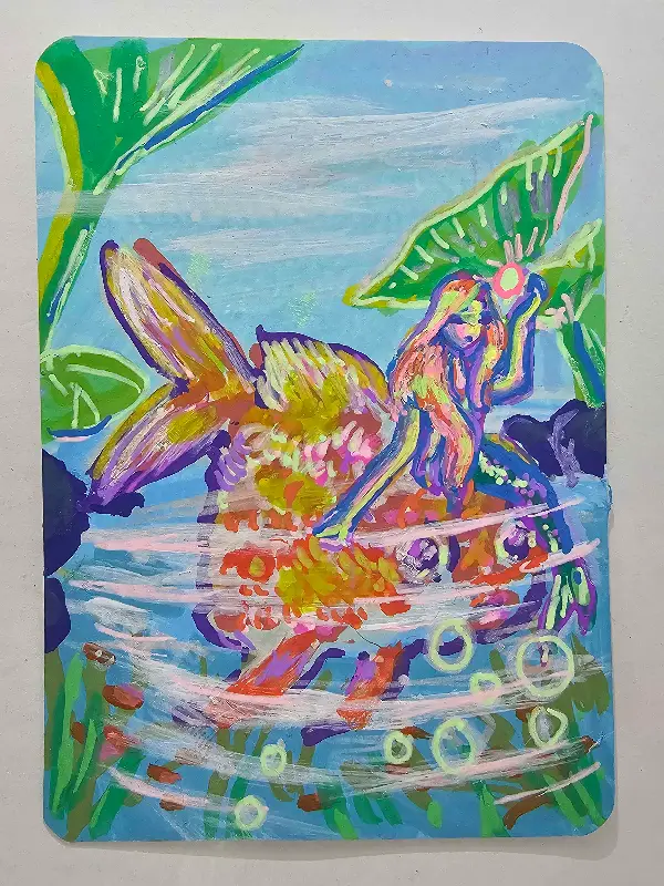 Gullet the Goldfish aceo art card
