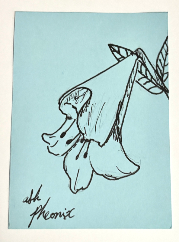 Easter Lily 1 aceo art card