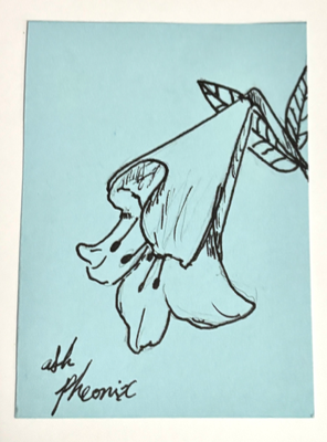 Easter Lily 1 aceo art card thumbnail 1