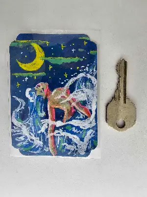 Splash aceo art card thumbnail 2
