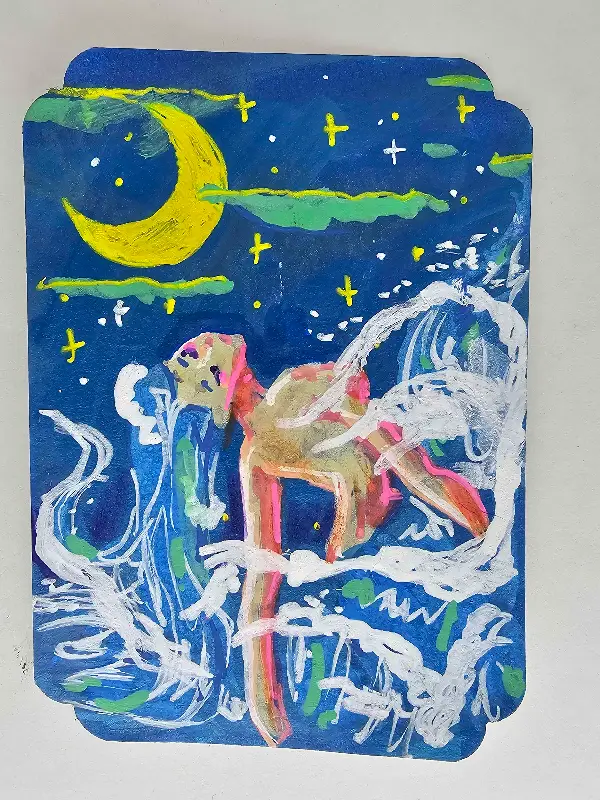 Splash aceo art card